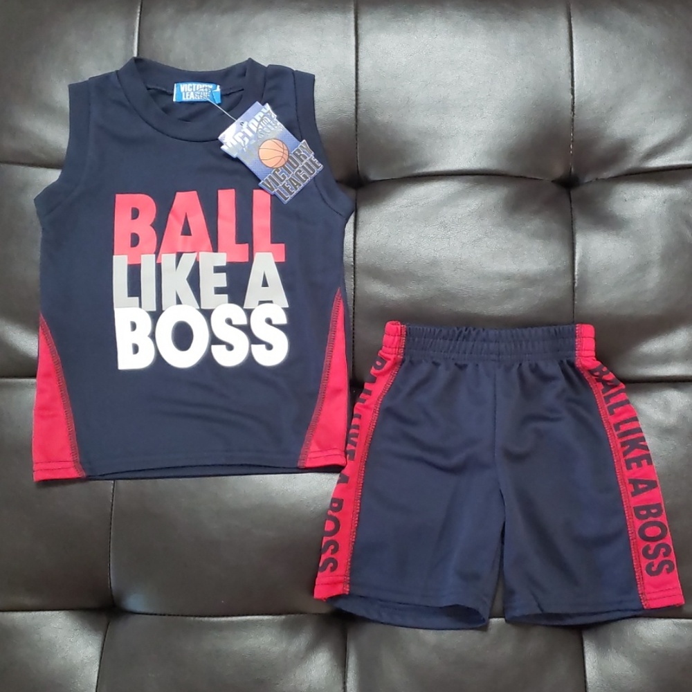 100% polyester Ball like a boss matching set